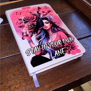 Pink Stay in Your Lane Notebook